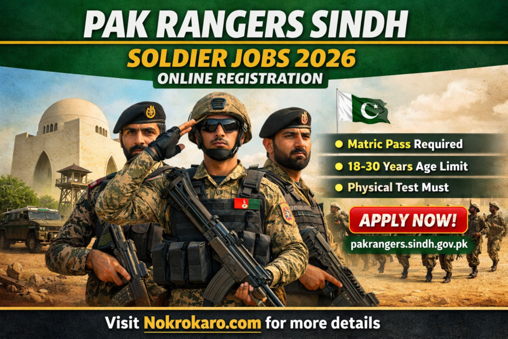 Pak Rangers Sindh Soldier Jobs 2026 – Online Apply And Registration | Exciting 1500+ Vacancies
