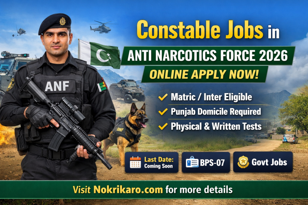 Constable Jobs in Anti Narcotics Force 2026 Online Apply | Latest 100+ ANF Constable Recruitments 2026